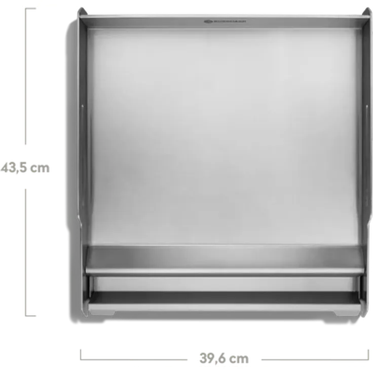 BURNHARD Premium Plancha Grillplatte rostfrei und säurefest, Edelstahl Silber, 6,6 x 43,5 x 39,6 cm – Bild 3