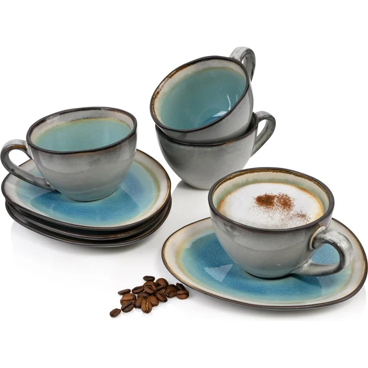 SÄNGER Kaffeetassen Set Capri 8 teilig für 4 Personen – Bild 1