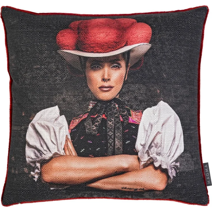 MAGMA Kissenhülle Artwood Schwarzwald Mädel ca. 45 x 45 cm – Bild 1