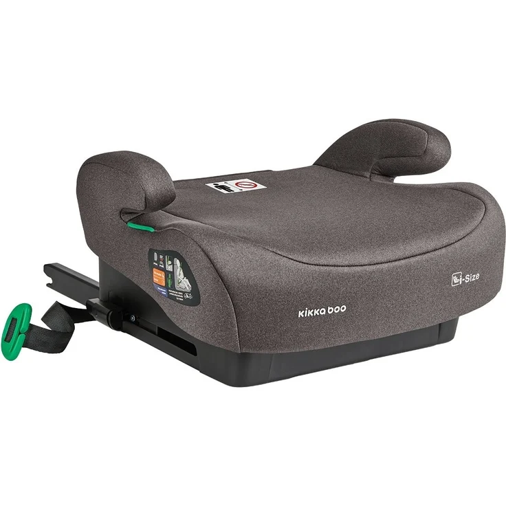Kikkaboo Kindersitz, i-Size Sitzerhöhung i-Boost (125-150cm) ISOFIX Rückenlehne braun – Bild 2