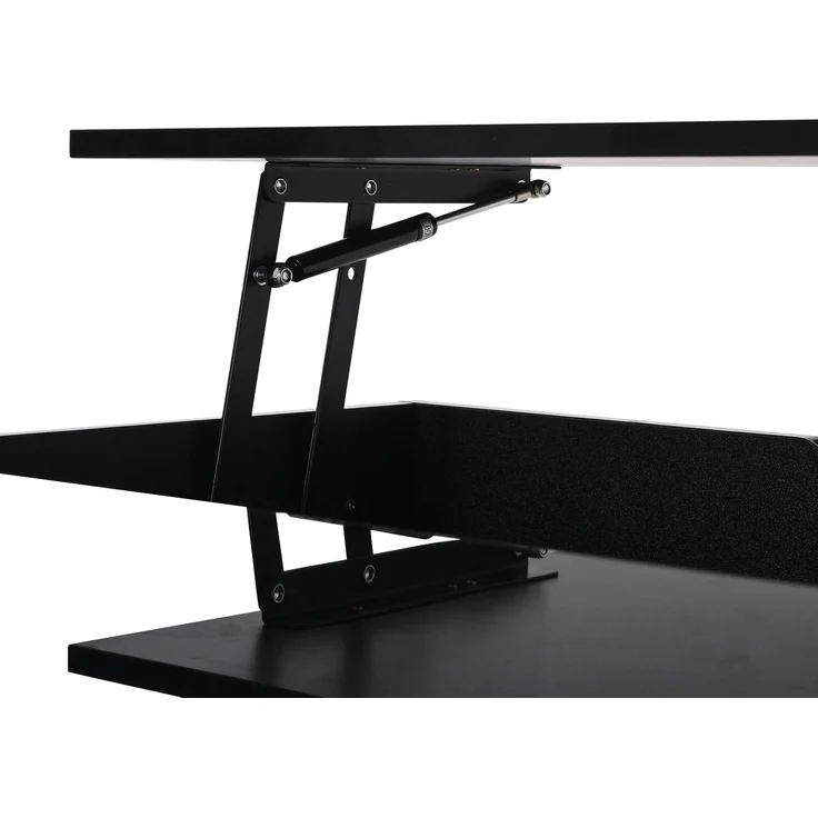 Abrihome Couchtisch mit hydraulischem Sofatisch und Stauraum, Schwarz, 40x77x88 cm – Bild 7