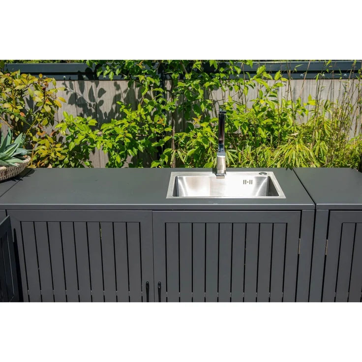 Gardissimo Alu Outdoor Küche "Cupid", carbon black – Bild 4