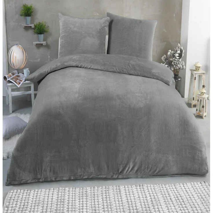 Malika Bettwäsche 135x200 + 80x80 cm Cashmere Touch Bettwäsche, atmungsaktiv, Mikrofaser, 2 teilig, Für Allergiker geeignet, pflegeleicht, angenehm weicher Stoff – Bild 5