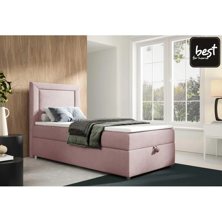 Best For Home Trinity K3 Einzelbett mit Boxspringbett und Bonnell-Federkernmatratze – Bild 2