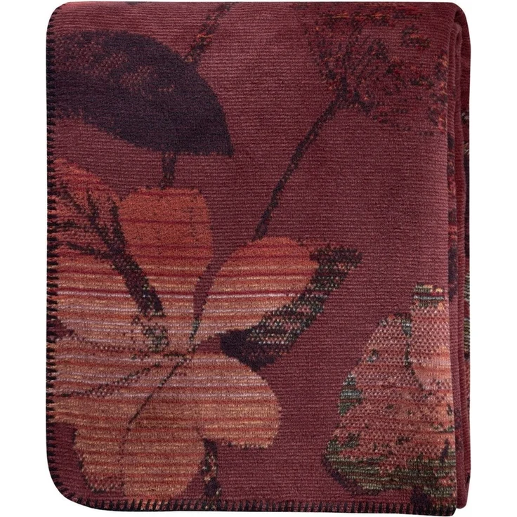 Wohndecke Velvet Bloom mit geketteltem Zierstich, Biederlack, Made in Germany – Bild 1