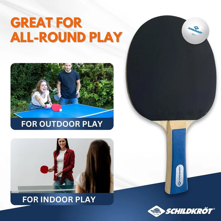 Donic-Schildkröt Tischtennis-Set Hobby, für 4 Spieler (4 Schläger, 5 Bälle, in Tragetasche, gute Freizeitqualität), 788603 – Bild 3