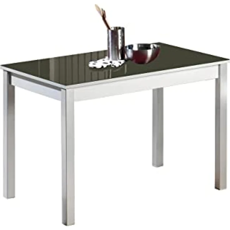 ASTIMESA Küchentisch, Metall, Graphit, 90 x 50 cm – Bild 1