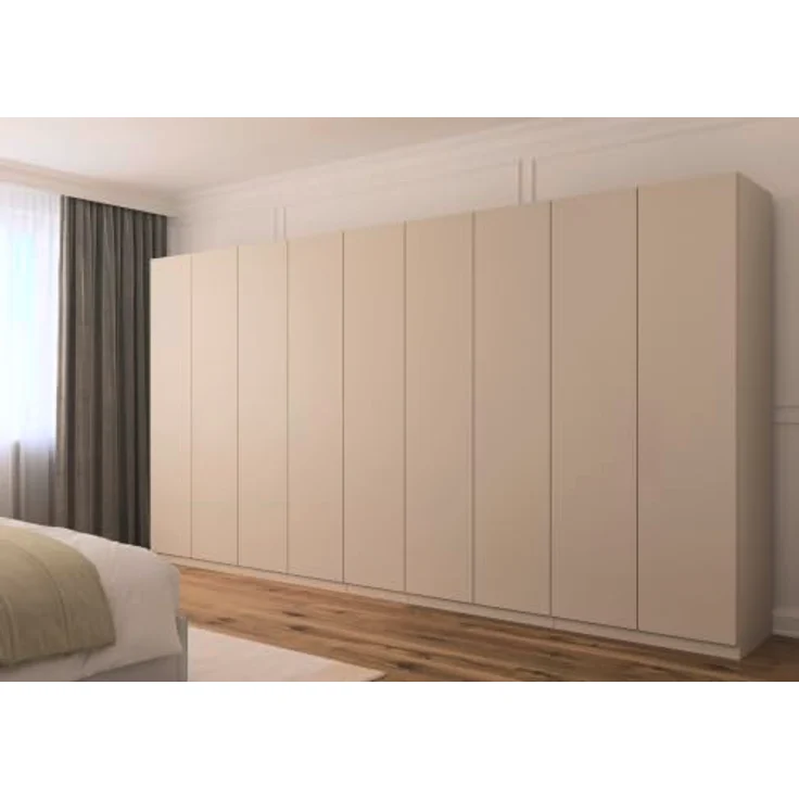 Rauch Möbel LUNIK, Kleiderschrank, Farbe Beige, Breite 405 cm | Schrank mit patentiertem Schnellmontagesystem, 9-türig, Push-to-open-Funktion, Zubehör Premium, Schlafzimmer, Ankleide – Bild 2