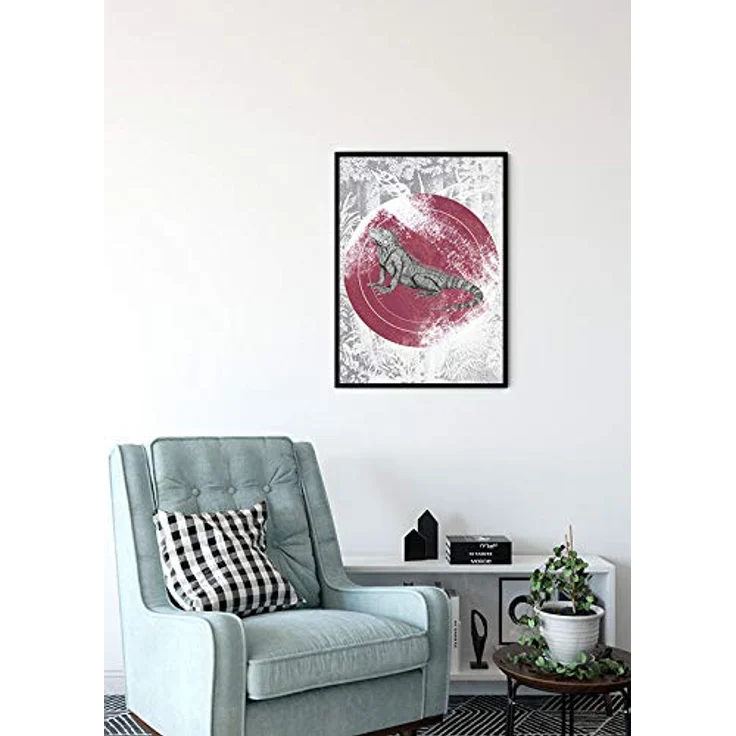 Komar Iguana Circle Wandbild | Poster, 30 x 40 cm, hochwertiger Kunstdruck auf fotopapier mit seidenmatter Oberfläche, dekorativ für Wohnzimmer und Schlafzimmer, ohne Rahmen – Bild 4