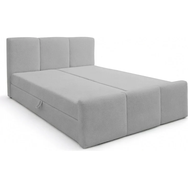 AX LIVING Boxspringbett Hellgrau Ankarra 160x200 cm Bett mit Stauraum – Bild 4