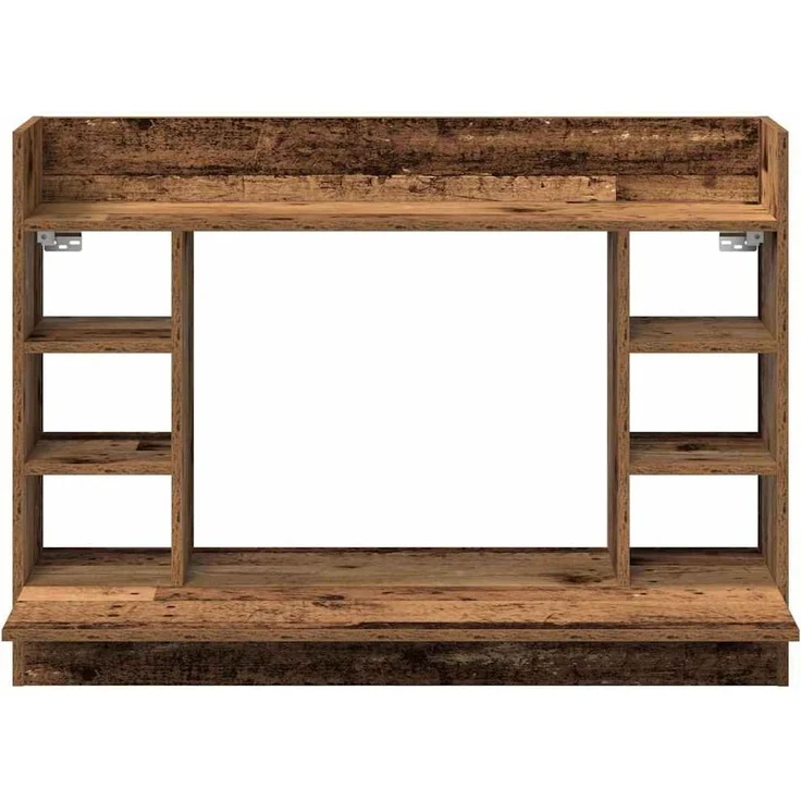 vidaXL Wandtisch mit Regal Altholz 105 x 48 x 75 cm Holzwerkstoff 869192 – Bild 4