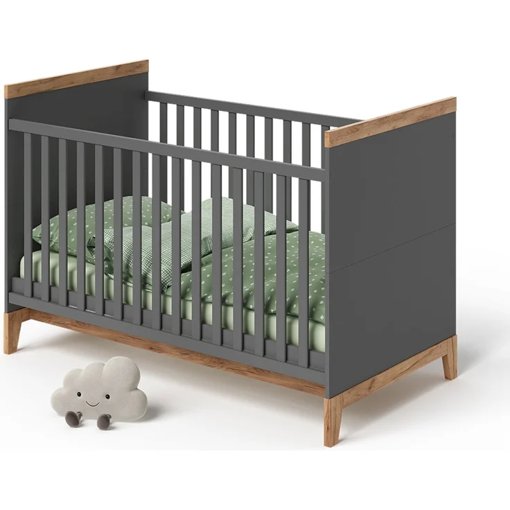 Babybett Malia Grau/Artisan 70x140 cm Vitalispa – Bild 6