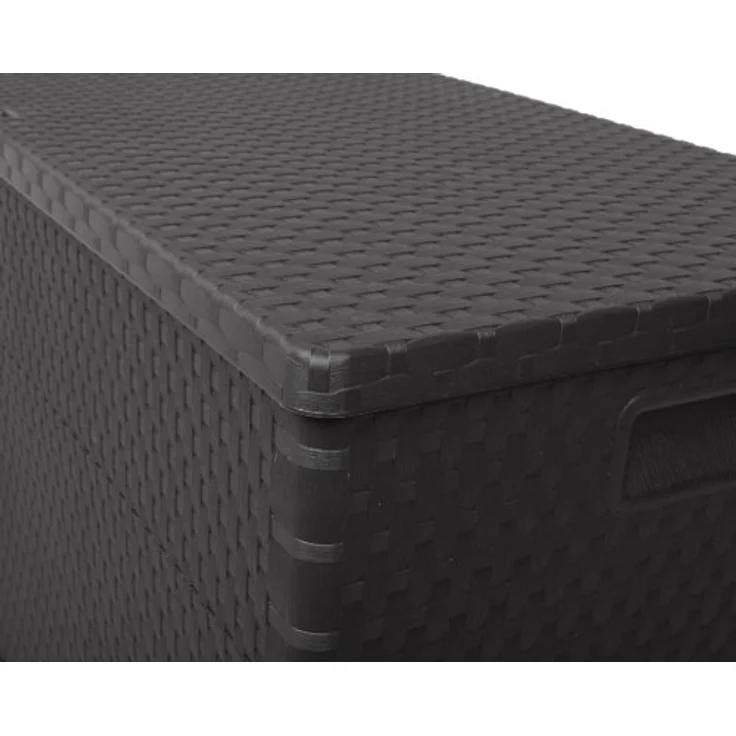 Ambia Garden Kissenbox Anthrazit, Kunststoff, 118.5x62.5x55 cm, rollbar mit Tragegriff und aufklappbarem Deckel – Bild 4