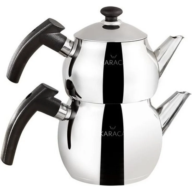 Karaca Teekanne Karaca Adelya Mini Edelstahl-Teekannen-Set, 1.75L, Induktionsgeeignet – Bild 4