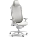 Fractal Design Refine Fabric Light Gaming Chair - Ergonomic Office Desk Chair with 4D Armrests and High-Back Support, Black Premium Fabric