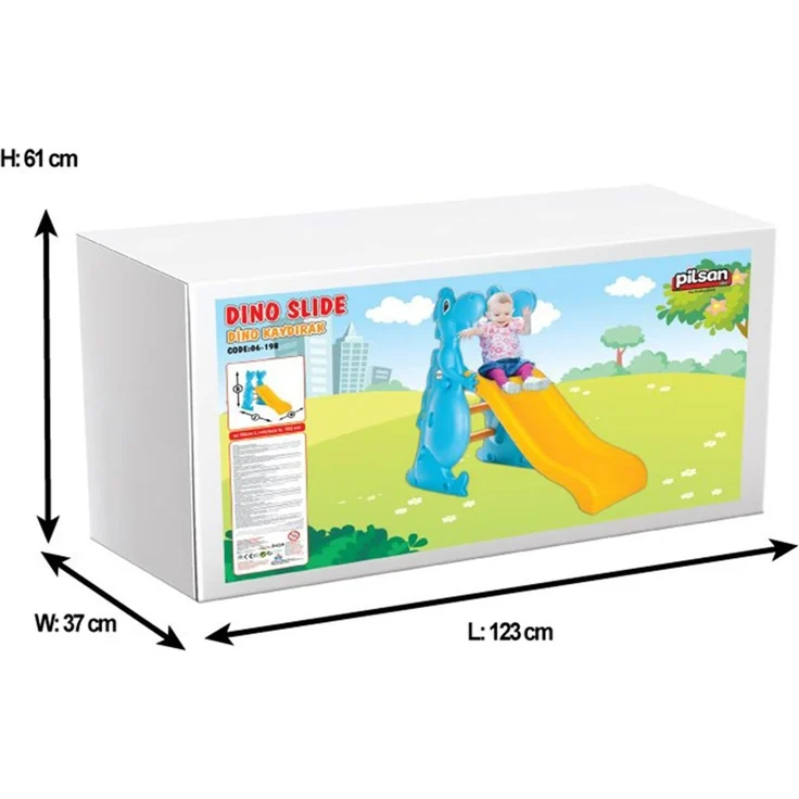 Pilsan Kinderrutsche Dino 06198, 140 cm Rutschlänge, wetterfest, bis 50 kg – Bild 3