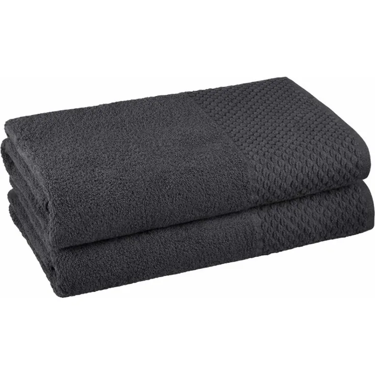 Clinotest Duschtücher Frottee 2er Set 70x140 cm - aus 100% Baumwolle, kochfest