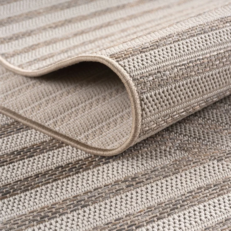 In- & Outdoor Teppich Desert 1301, rund - Ø 120 cm - Beige – Bild 4