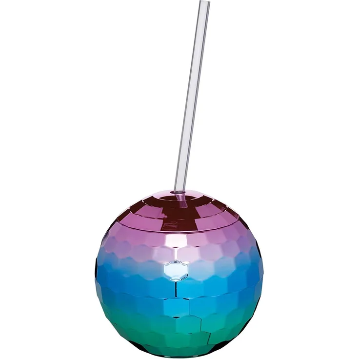 Bar Craft Cocktailbecher mit Strohhalm, 560 ml