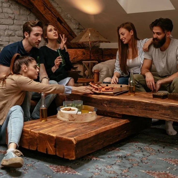 Rundes Tablett aus Mangoholz – Bild 5