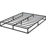 Olee sleep 22cm Modernes Metall-Plattform-Bettgestell / Bett / Metall / Metall-Bettgestell / Stahl-Lattenrost / Matratzenrahmen / Kein Boxspring erforderlich / 140x200 cm / Full / Schwarz
