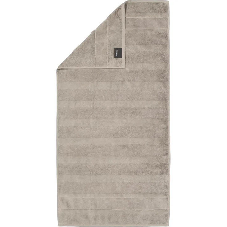 CAWÖ Duschtuch - Noblesse2, Walkfrottier, Velours-Streifen, Baumwolle, einfarbig Graphit 80x160cm