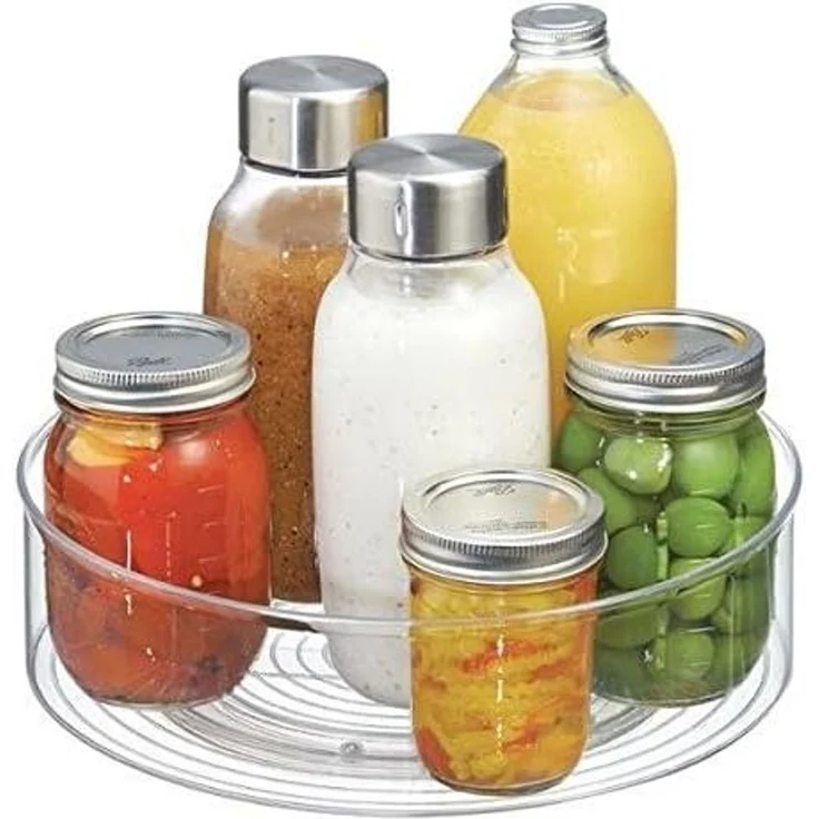 Drehteller Organizer Lazy Susan drehbares Ordnungssystem mDesign Transparent – Bild 4
