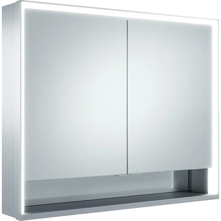 Keuco Royal Lumos Spiegelschrank 14303, 2 Drehtüren, Wandvorbau, 900mm - 14303171301