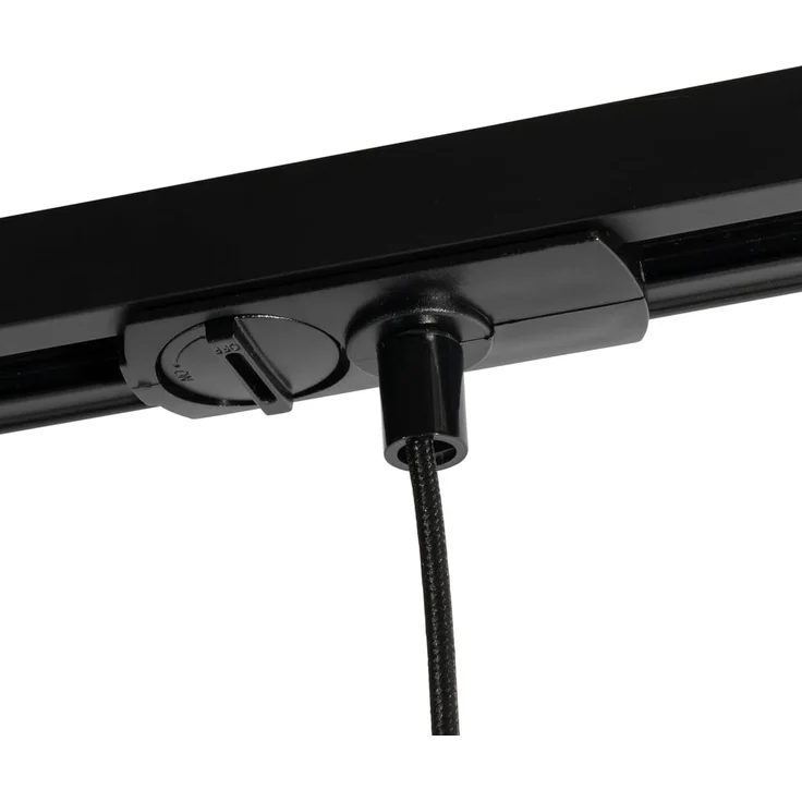 Qazqa Schienensystem-Sets Iconic lloyd, ohne Leuchtmittel, GU10, Schwarz, Modern, Glas, Deckenstrahler 1-flammig – Bild 2