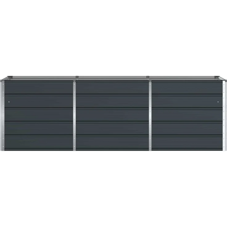 Pflanzkübel, Blumentopf, Blumenkasten Anthrazit 240 x 80 x 75 cm Stahl – Bild 4