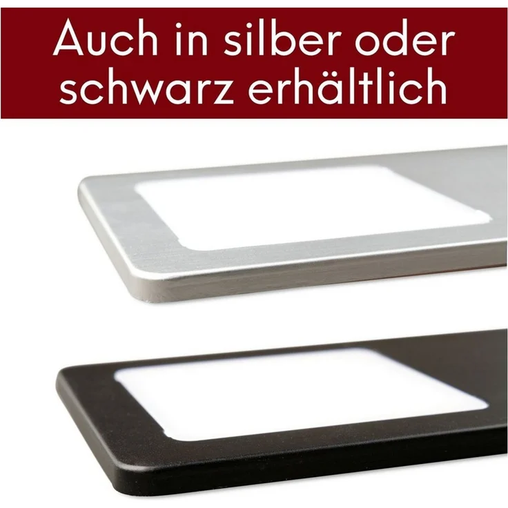 kalb LED Unterbauleuchte LED Unterbauleuchten Edelstahl gebürstet 5W - mit Touch-Dimmfunktion, 2er Set neutralweiß, neutralweiß – Bild 2
