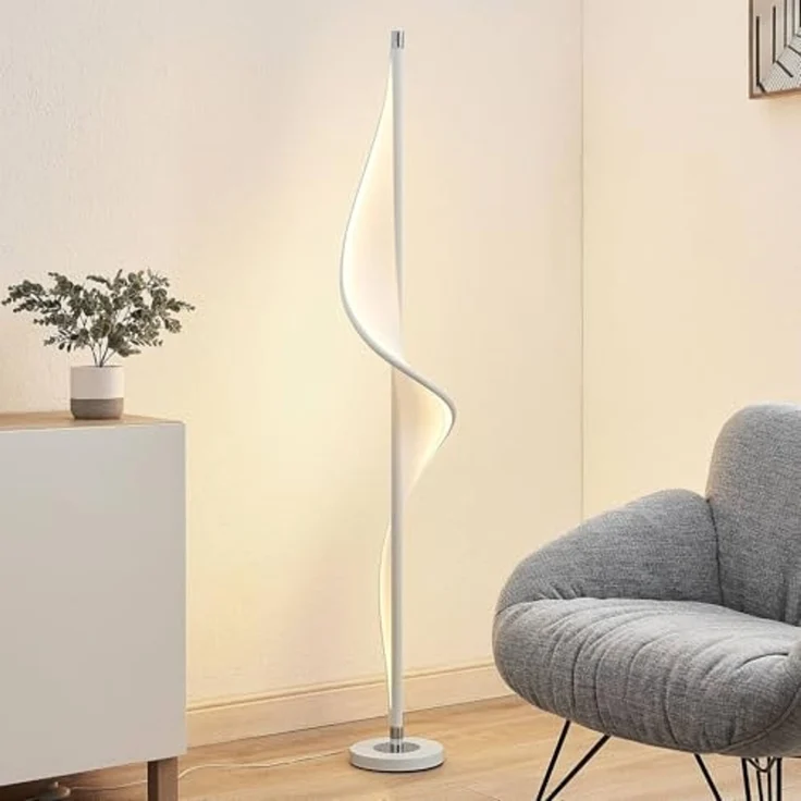 Lucande Stehlampe Edano, Enthalten, LED 26,4 W gesamt, warmweiß – Bild 2