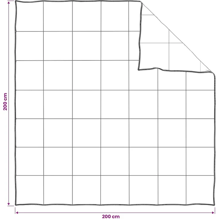 vidaXL Bettwäsche-Set 200 x 200 cm Keine Baumwolle, Bambus, Polyester 3432209 – Bild 8