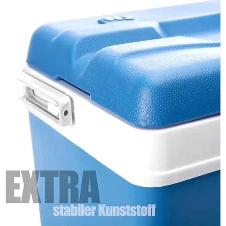 BigDean Thermobehälter Kühlbox 24 Liter blau/weiß - Isolierbox mit bis zu 11 Std. Kühlung, Kunststoff, (Packung, 1-tlg, Kühlbox), bis zu 14h kalt – Bild 3