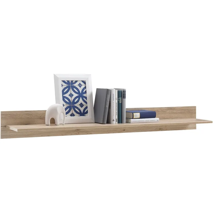 HBZ Wandboard Romance, 1-tlg, Eiche San Remo hell, Regal schwebend bis 3 kg belastbar