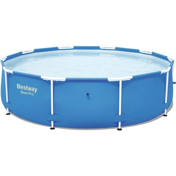 Bestway Steel Pro Frame Pool ohne Pumpe, rund 305x76cm Stahlrahmenpool, blau