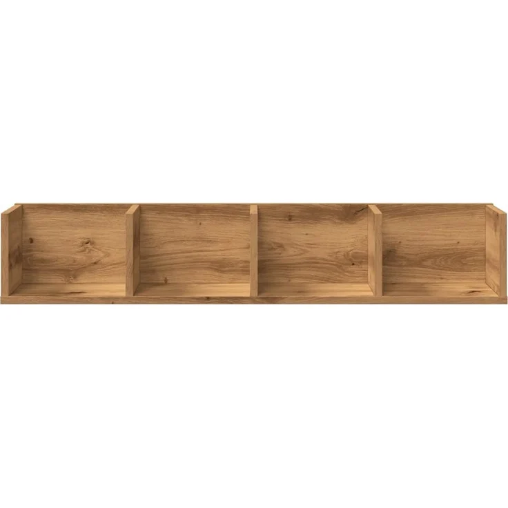 vidaXL CD-Wandregal Artisan-Eiche 100x18x18 cm Holzwerkstoff 855951 – Bild 3
