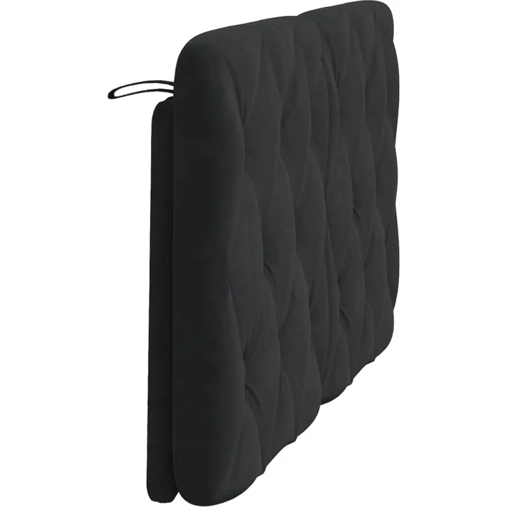 vidaXL Kopfteil-Kissen Schwarz 140 cm Samt – Bild 5