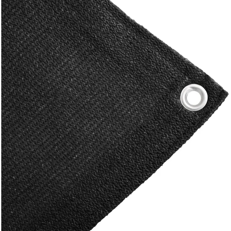 vidaXL Zeltteppich 400x400 cm Schwarz HDPE 310791 – Bild 3