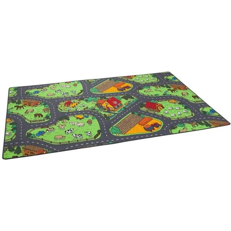Snapstyle Kinderteppich Kinder Spiel Teppich Bauernhof, Rechteckig, Höhe: 4 mm – Bild 4