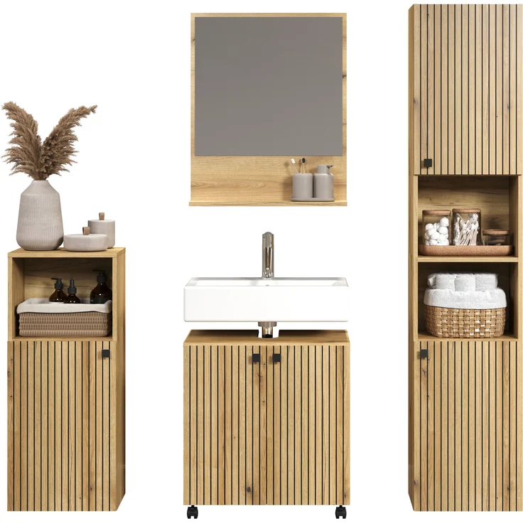 Badmöbel Set Bliss in Evoke Eiche 160 cm – Bild 4