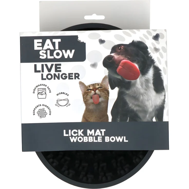 Eat Slow Live Longer Anti-Schlingnapf Wobble anthrazit, Durchmesser: 17 cm – Bild 1