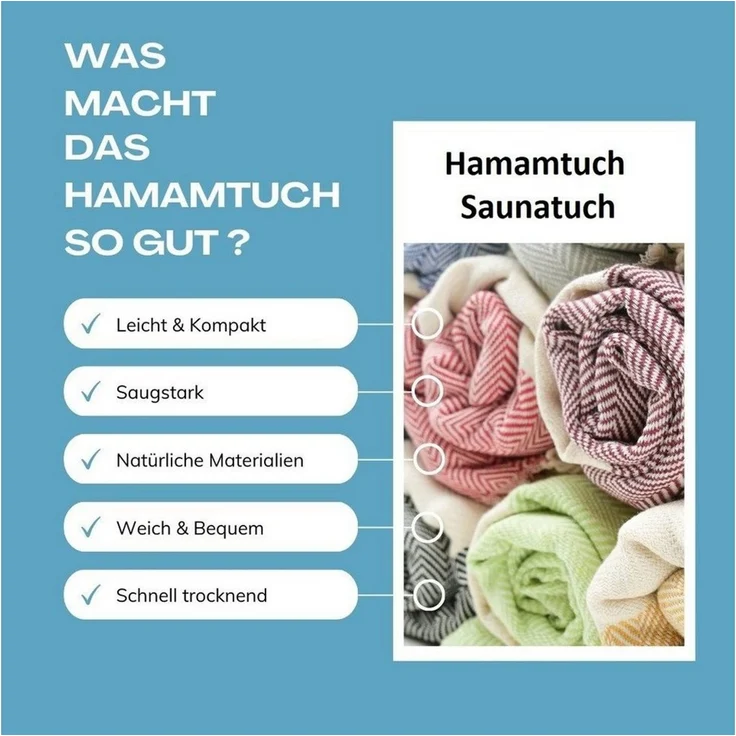 my Hamam Hamamtücher Saunatuch und Strandtuch "Fisch-Style" - myHamam, Baumwolle (1-St), weich und saugstark, Saunahandtuch Hamam Handtuch – Bild 4
