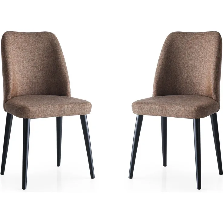 Skye Decor 'Luna - 673' Stuhlset (2-teilig), Braun, 49 x 52 x 90 cm