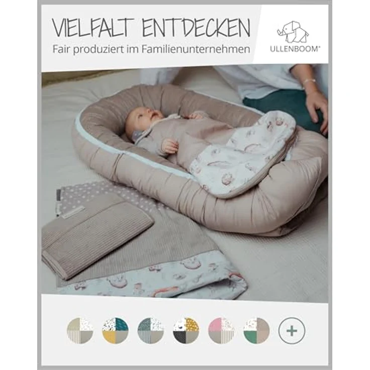 ULLENBOOM Babydecke 70x100 cm, Waldfreunde (Made in EU) - Aus Baumwolle & flauschigem Fleece (OEKO-TEX Standard), Baby Decke Neugeborenen, ideal als Kinderwagendecke oder Kuscheldecke – Bild 8