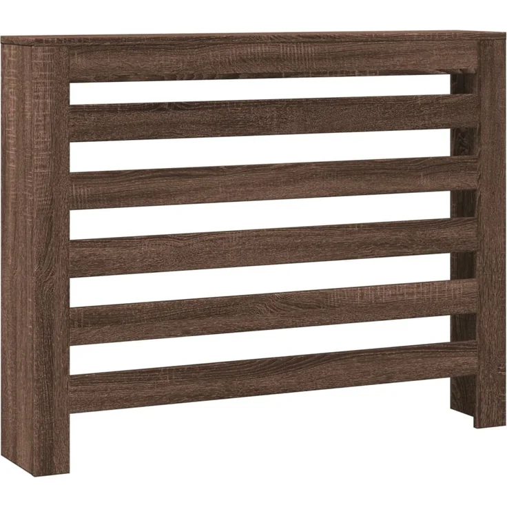 vidaXL Heizkörperverkleidung Braun Eiche 104x20x82 cm Holzwerkstoff 852696 – Bild 2