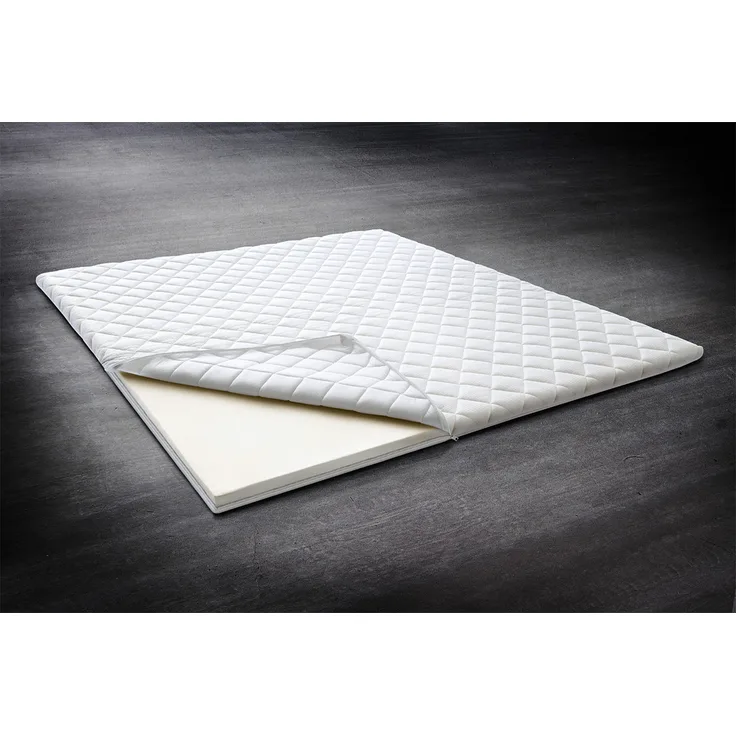 KAWOLA Topper SOLO, Kaltschaum 160x200cm, klimaregulierender Bezug, waschbar bei 60°C