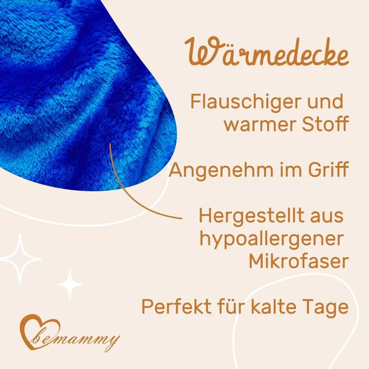 Wohndecke Warme Kuscheldecke Babydecke Blanket Baby Geschenk BE20-168, Be Mammy – Bild 4
