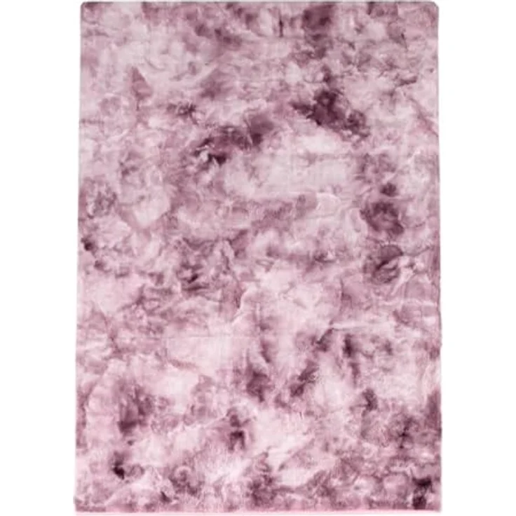 Teppich Wohnzimmer Hochflor - Lila Weiß - 200x290cm - Kuschelig Super Soft Weich Touch - Schlafzimmer Dekoration - Deko Teppiche – Bild 3