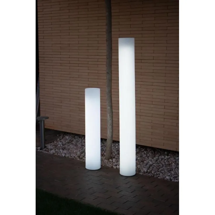 New Garden Säulenförmige weisse LED Outdoor-Standleuchte FITY 160 kaltweiss